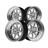 1 X XXR 002 15X8 4-100 73.1 Hub +0 Offset Hyper Silver / ML Wheel Rim