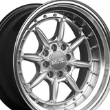 1 X XXR 002 16X8 4-100 73.1 Hub +20 Offset Hyper Silver / ML Wheel Rim