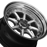 1 X XXR 002 16X8 4-100 73.1 Hub +20 Offset Hyper Silver / ML Wheel Rim