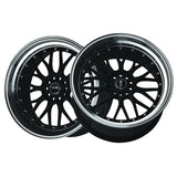 1 X XXR 521 17X7 4-100 73.1 Hub +38 Offset Black / ML Wheel Rim