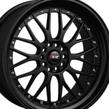 1 X XXR 521 17X7 5-100 73.1 Hub +38 Offset Flat Black Wheel Rim