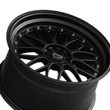 1 X XXR 521 17X7 5-100 73.1 Hub +38 Offset Flat Black Wheel Rim