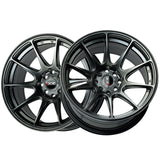 1 X XXR 527 18X9.75 5-100 73.1 Hub +20 Offset Chromium Black Wheel Rim