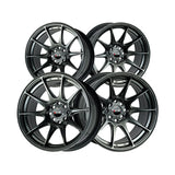 1 X XXR 527 15X8 4-100 73.1 Hub +20 Offset Chromium Black Wheel Rim