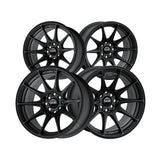 1 X XXR 527 16X8.25 4-100 73.1 Hub +0 Offset Flat Black Wheel Rim