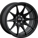 1 X XXR 527 17X8.25 5-100 73.1 Hub +35 Offset Flat Black Wheel Rim