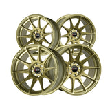 1 X XXR 527 16X8.25 4-100 73.1 Hub +0 Offset Gold Wheel Rim