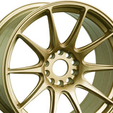 1 X XXR 527 16X8.25 4-100 73.1 Hub +0 Offset Gold Wheel Rim