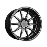 1 X XXR 527D 18X9 5-108 73.1 Hub +35 Offset Chromium Black Wheel Rim