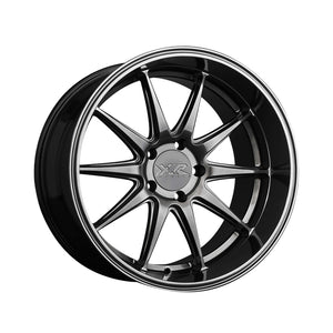 1 X XXR 527D 20X9 5-4.5 73.1 Hub +20 Offset Chromium Black Wheel Rim