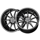 1 X XXR 527D 18X9 5-4.5 73.1 Hub +35 Offset Chromium Black Wheel Rim