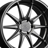 1 X XXR 527D 18X9 5-108 73.1 Hub +35 Offset Chromium Black Wheel Rim