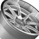 1 X XXR 527D 18X10.5 5-4.5 73.1 Hub +20 Offset Silver / ML Wheel Rim