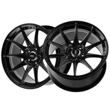 1 X XXR 527R 18X10 5-120 73.1 Hub +35 Offset Black Wheel Rim