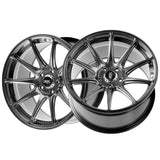 1 X XXR 527R 18X8.5 5-4.5 73.1 Hub +35 Offset Chromium Black Wheel Rim