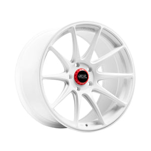 1 X XXR 527R 18X8.5 5-4.5 73.1 Hub +35 Offset White Wheel Rim