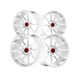 1 X XXR 527R 18X10 5-4.5 73.1 Hub +35 Offset White Wheel Rim