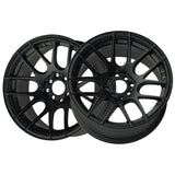 1 X XXR 530 17X7 5-100 73.1 Hub +35 Offset Flat Black Wheel Rim