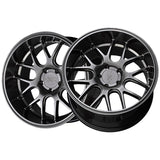 1 X XXR 530D 18X9 5-100 73.1 Hub +35 Offset Chromium Black Wheel Rim