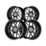 1 X XXR 530D 19X9 5-4.5 73.1 Hub +20 Offset Chromium Black Wheel Rim