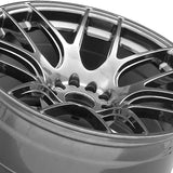 1 X XXR 530D 19X10.5 5-4.5 73.1 Hub +20 Offset Silver / ML Wheel Rim