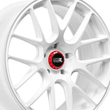 1 X XXR 530R 19X8.5 5-4.5 73.1 Hub 35 Offset White Wheel Rim
