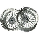 1 X XXR 531 17X8 4-100 73.1 Hub +25 Offset Hyper Silver / ML Wheel Rim