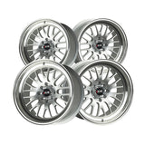 1 X XXR 531 15X8 4-100 73.1 Hub +0 Offset Hyper Silver / ML Wheel Rim