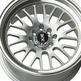 1 X XXR 531 17X8 4-100 73.1 Hub +25 Offset Hyper Silver / ML Wheel Rim