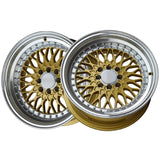 1 X XXR 536 15X8 4-100 73.1 Hub +0 Offset Hyper Gold / ML Wheel Rim