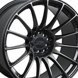 1 X XXR 550 18X8.75 5-100 73.1 Hub +36 Offset Chromium Black Wheel Rim