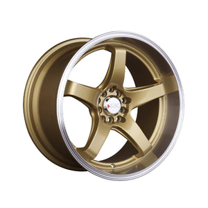 1 X XXR 555 18X10 5-100/5-4.5 73.1 Hub +25 Offset Hyper Gold / ML Wheel Rim