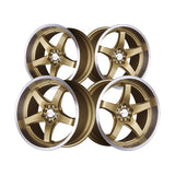 1 X XXR 555 18X10 5-100/5-4.5 73.1 Hub +25 Offset Hyper Gold / ML Wheel Rim