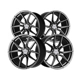 1 X XXR 559 19X10 5-120 72.56 Hub +40 Offset Chromium Black Wheel Rim
