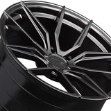 1 X XXR 559 19X8.5 5-120 72.56 Hub +40 Offset Chromium Black Wheel Rim