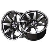 1 X XXR 560 18X8.5 5-100 73.1 Hub +35 Offset Chromium Black Wheel Rim