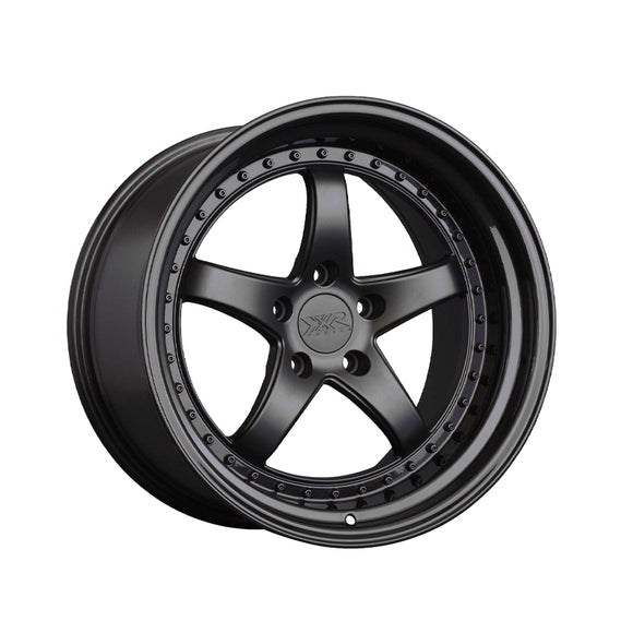 1 X XXR 565 18X9.5 5-4.5 73.1 Hub +38 Offset Flat Black / Gloss Black Lip Wheel Rim