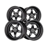 1 X XXR 565 18X9.5 5-4.5 73.1 Hub +38 Offset Flat Black / Gloss Black Lip Wheel Rim