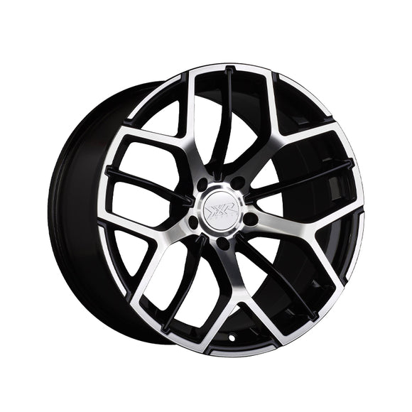 1 X XXR 566 18X8.5 5-4.5 73.1 Hub +35 Offset Black / Machined Wheel Rim