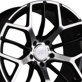 1 X XXR 566 18X8.5 5-4.5 73.1 Hub +35 Offset Black / Machined Wheel Rim