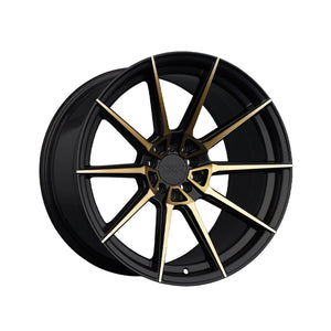 1 X XXR 567 18X9.5 5-100 73.1 Hub +20 Offset Bronze & Black Wheel Rim