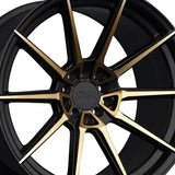 1 X XXR 567 18X9.5 5-100 73.1 Hub +20 Offset Bronze & Black Wheel Rim