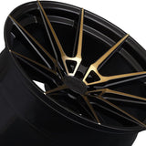 1 X XXR 567 18X9.5 5-100 73.1 Hub +20 Offset Bronze & Black Wheel Rim