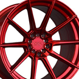 1 X XXR 567 18X9.5 5-100 73.1 Hub +38 Offset Candy Red Wheel Rim