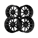 1 X XXR 567 18X8.5 5-108 73.1 Hub +35 Offset Phantom Black Wheel Rim