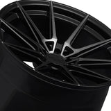 1 X XXR 567 18X9.5 5-100 73.1 Hub +38 Offset Phantom Black Wheel Rim