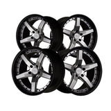 1 X XXR 569 18X10 5-4.5 73.1 Hub +20 Offset Silver / Gloss Black Lip Wheel Rim