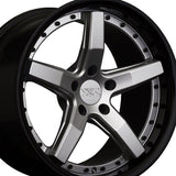 1 X XXR 569 18X10 5-4.5 73.1 Hub +20 Offset Silver / Gloss Black Lip Wheel Rim