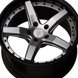 1 X XXR 569 20X10.5 5-4.5 73.1 Hub +40 Offset Silver / Gloss Black Lip Wheel Rim