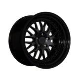 1 X XXR 570 18X8.5 5-112 73.1 Hub +35 Offset Flat Black / Gloss Black Lip Wheel Rim